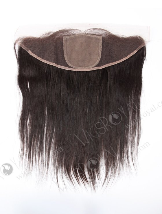 In Stock Indian Virgin Hair 14" Straight Natural Color Silk Top Lace Frontal SKF-066-13511