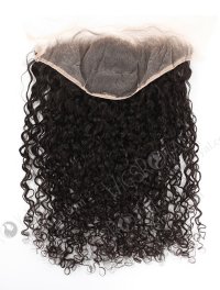 In Stock Indian Remy Hair 22" Tight Curl Natural Color Lace Frontal SKF-106