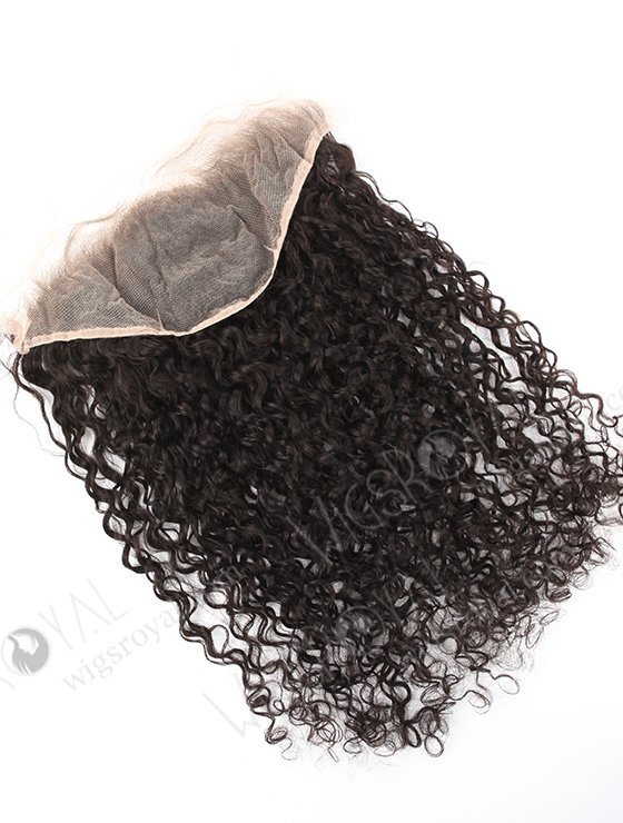 In Stock Indian Remy Hair 22" Tight Curl Natural Color Lace Frontal SKF-106-13431