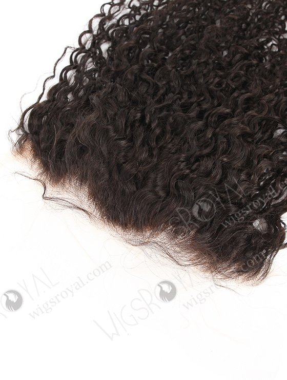 In Stock Indian Remy Hair 22" Tight Curl Natural Color Lace Frontal SKF-106-13434