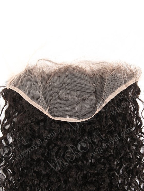 In Stock Indian Remy Hair 22" Tight Curl Natural Color Lace Frontal SKF-106-13433