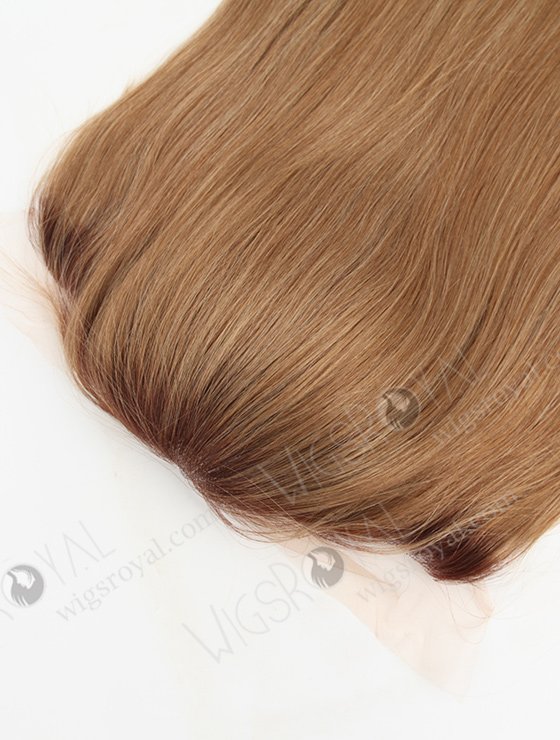 In Stock Brazilian Virgin Hair 22" Straight Roots Color 3# then 16/613# Evenly Blended Silk Top Lace Frontal SKF-097-13544