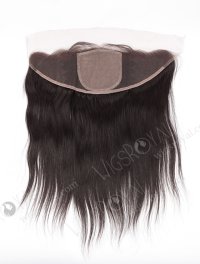 In Stock Indian Remy Hair 14" Straight Natural Color Silk Top Lace Frontal SKF-062