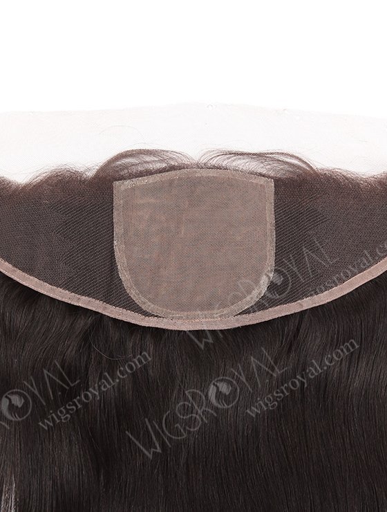 In Stock Indian Remy Hair 14" Straight Natural Color Silk Top Lace Frontal SKF-062-13482