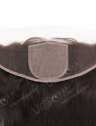 In Stock Indian Remy Hair 14" Straight Natural Color Silk Top Lace Frontal SKF-062