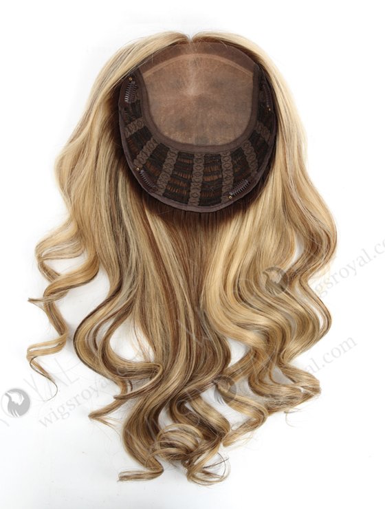 Fascinating Beach Wave Silk Top Human Hair Topper Topper-069