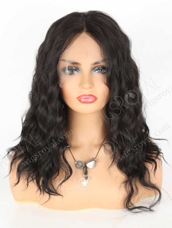 In Stock Synthetic Hair Lace Front Wig 18" Big Curl Color 1B# AL-017-4