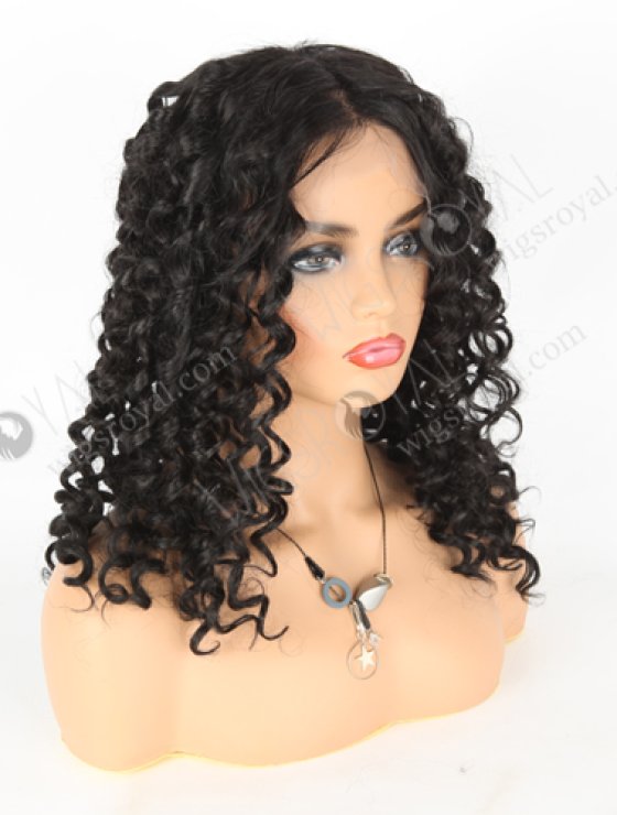 In Stock Synthetic Hair Lace Front Wig 24" Spiral Curl Color 1B# AL-017-6-13703