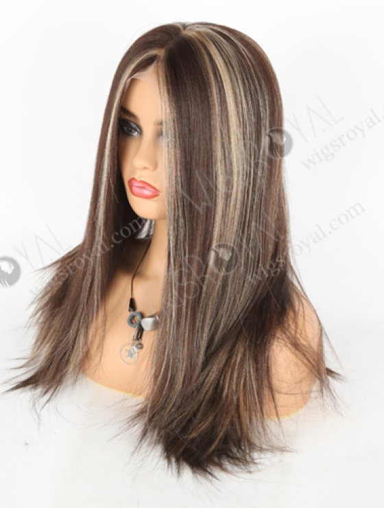 In Stock Synthetic Hair Lace Front Wig 20" Yaki Color 4/27# Highlights AL-017-5-13695