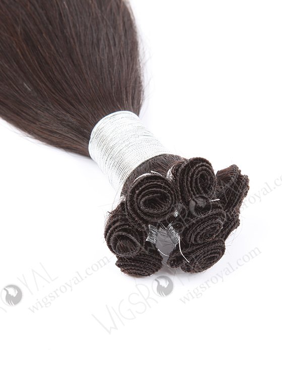 In Stock Brazilian Virgin Hair 14" Silky Straight Natural Color Hand-tied Weft SHW-025-13811