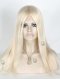 Fashion White Color Straight Hair Wigs For Women With Thinning Hair GLL-08012