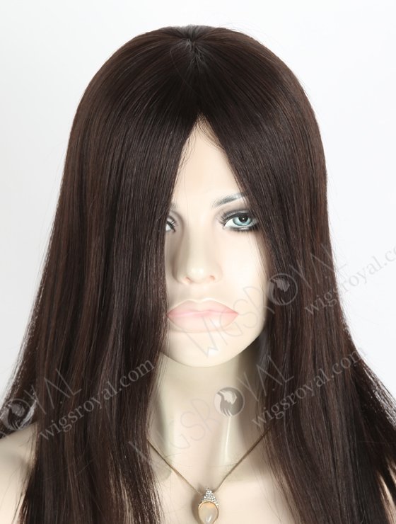 Best Wig Companies Natural Looking Realistic Human Hair Wigs |  In Stock European Virgin Hair 16" Straight 2# Color Lace Front Silk Top Glueless Wig GLL-08013-13916
