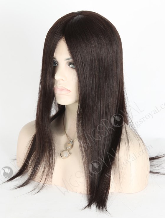 Best Wig Companies Natural Looking Realistic Human Hair Wigs |  In Stock European Virgin Hair 16" Straight 2# Color Lace Front Silk Top Glueless Wig GLL-08013-13917