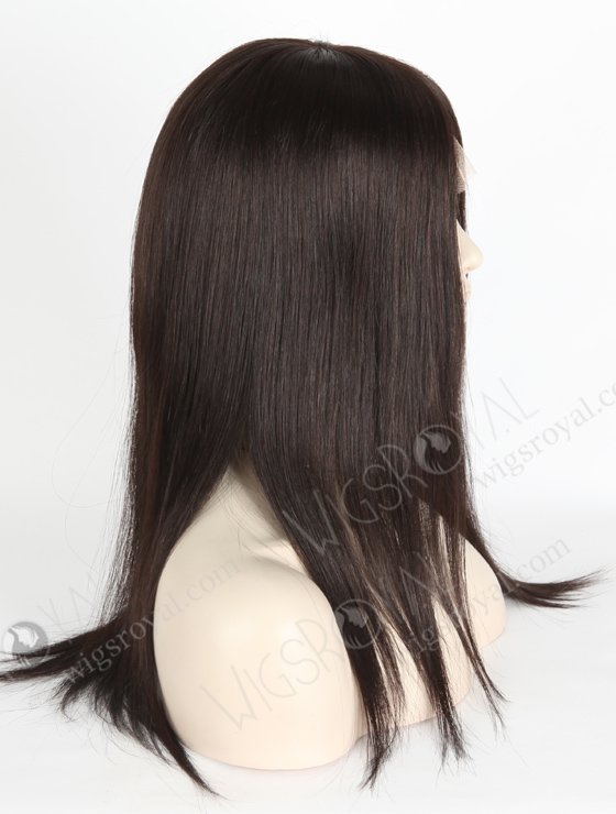 Best Wig Companies Natural Looking Realistic Human Hair Wigs |  In Stock European Virgin Hair 16" Straight 2# Color Lace Front Silk Top Glueless Wig GLL-08013-13920