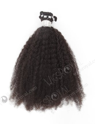 In Stock Brazilian Virgin Hair 18" Afro Curl Natural Color Hand-tied Weft SHW-027