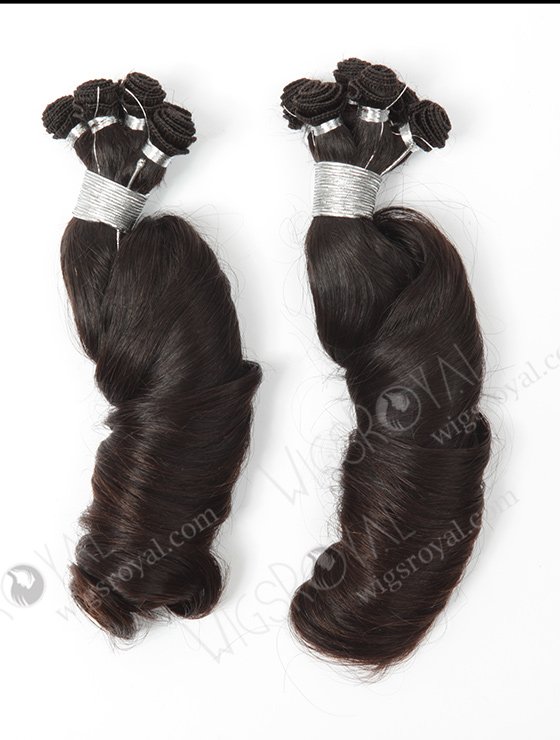 In Stock Brazilian Virgin Hair 18" Loose Spiral Curl Natural Color Hand-tied Weft SHW-005