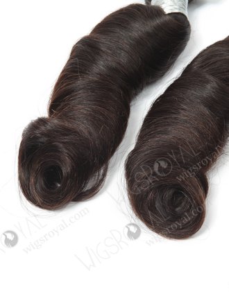 In Stock Brazilian Virgin Hair 18" Loose Spiral Curl Natural Color Hand-tied Weft SHW-005