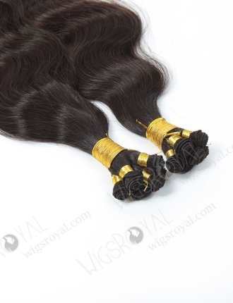 In Stock Brazilian Virgin Hair 28" Natural Wave Natural Color Hand-tied Weft SHW-017