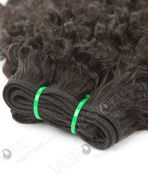 Double Drawn 16'' 5A Peruvian Virgin Bigger Than Jeri Curl Natural Color Hair Wefts WR-MW-166-14154