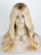 Best Human Hair Wigs 18 Inch Blonde Wavy Glueless Lace Front With Silk Top GLL-08019