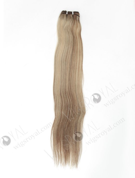 Luxury Sew In Weave Hair Extensions Rooted Blonde with Brown Highlights WR-MW-173-14103