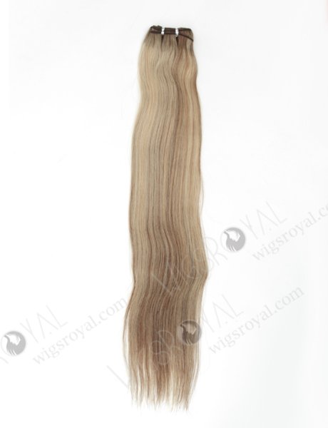 Luxury Sew In Weave Hair Extensions Rooted Blonde with Brown Highlights WR-MW-173