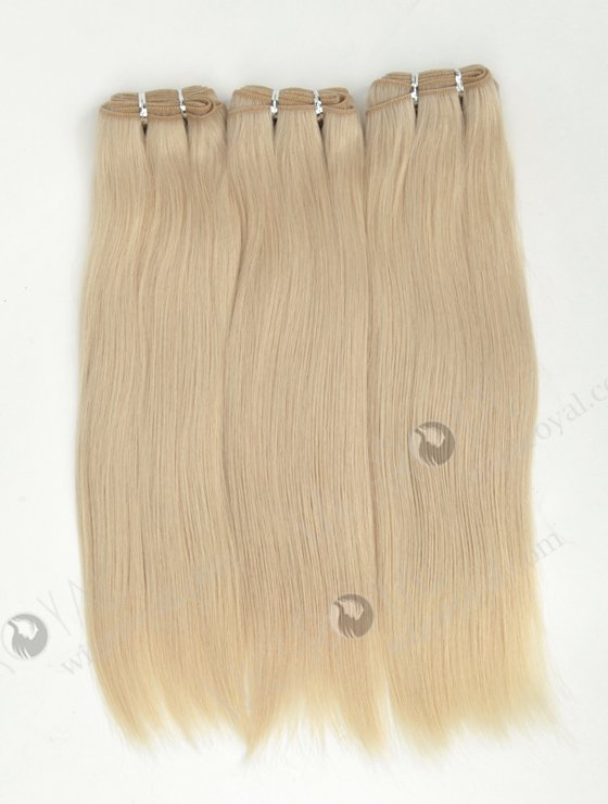Best Quality Platinum Blonde Hair Weft 14 Inches WR-MW-177-14082