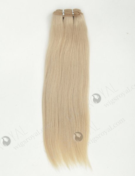 Best Quality Platinum Blonde Hair Weft 14 Inches WR-MW-177