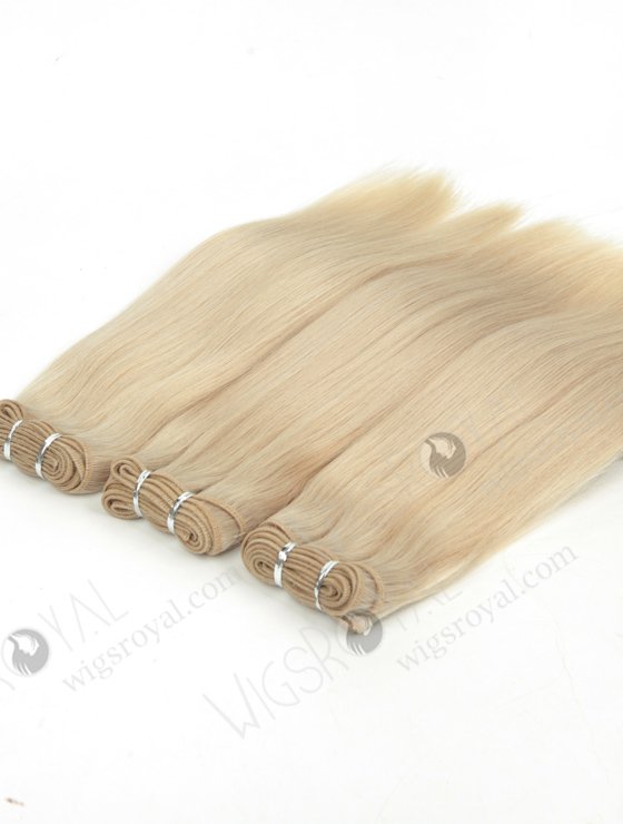 Best Quality Platinum Blonde Hair Weft 14 Inches WR-MW-177-14084