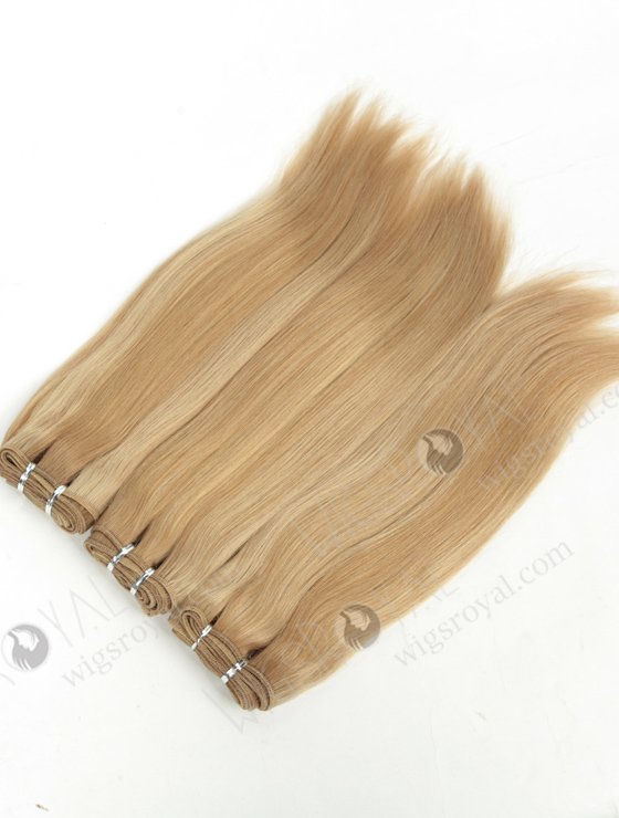 High Quality European Remy Human Hair Weft 14" Blonde Color WR-MW-180-14059