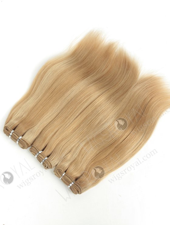 High Quality European Remy Human Hair Weft 14" Blonde Color WR-MW-180-14060