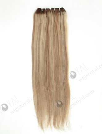 Sew In Weave Hair Extension Long Straight Blonde with Brown Highlights WR-MW-183