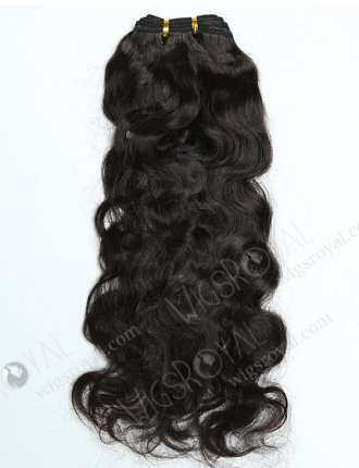 In Stock Indian Remy Hair 18" Natural Wave 2# Color Machine Weft SM-1113