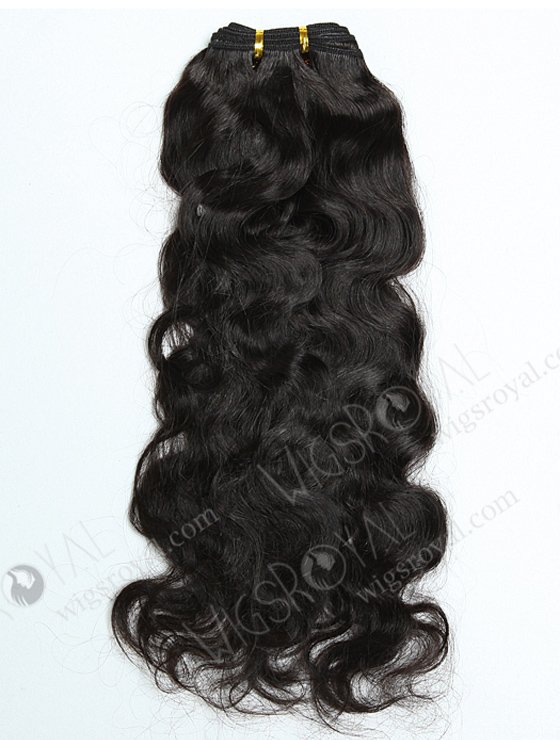 In Stock Indian Remy Hair 18" Natural Wave 2# Color Machine Weft SM-1113