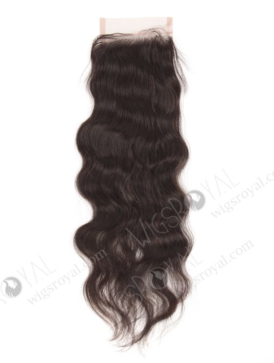 In Stock Brazilian Virgin Hair 16" Natural Wave Natural Color Top Closure STC-11-14245