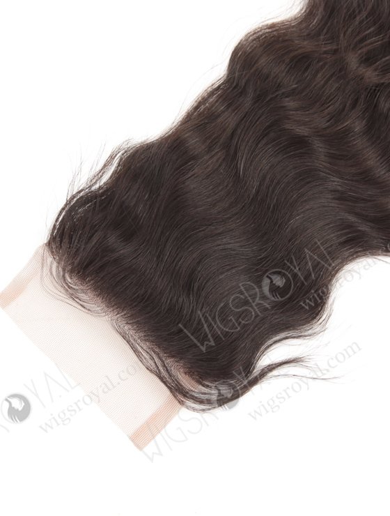 In Stock Brazilian Virgin Hair 16" Natural Wave Natural Color Top Closure STC-11-14244