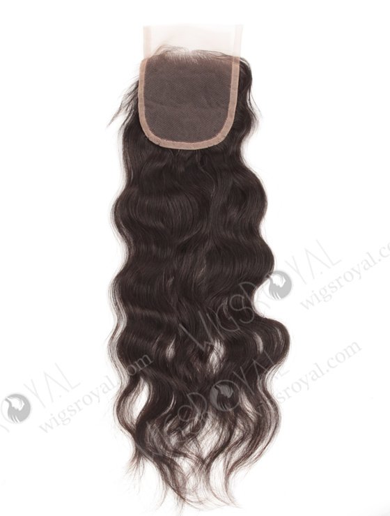 In Stock Brazilian Virgin Hair 16" Natural Wave Natural Color Top Closure STC-11-14247