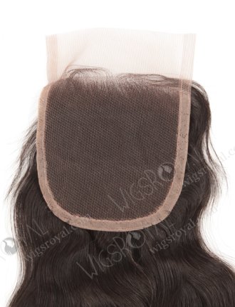 In Stock Brazilian Virgin Hair 16" Natural Wave Natural Color Top Closure STC-11