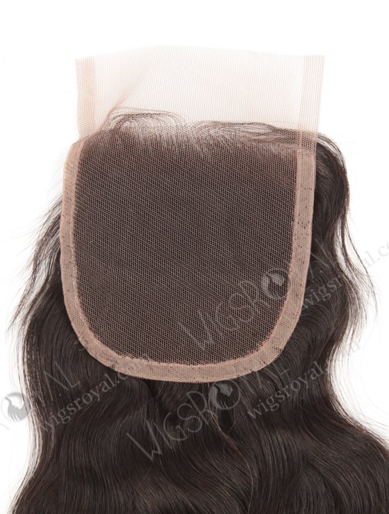In Stock Brazilian Virgin Hair 16" Natural Wave Natural Color Top Closure STC-11-14248