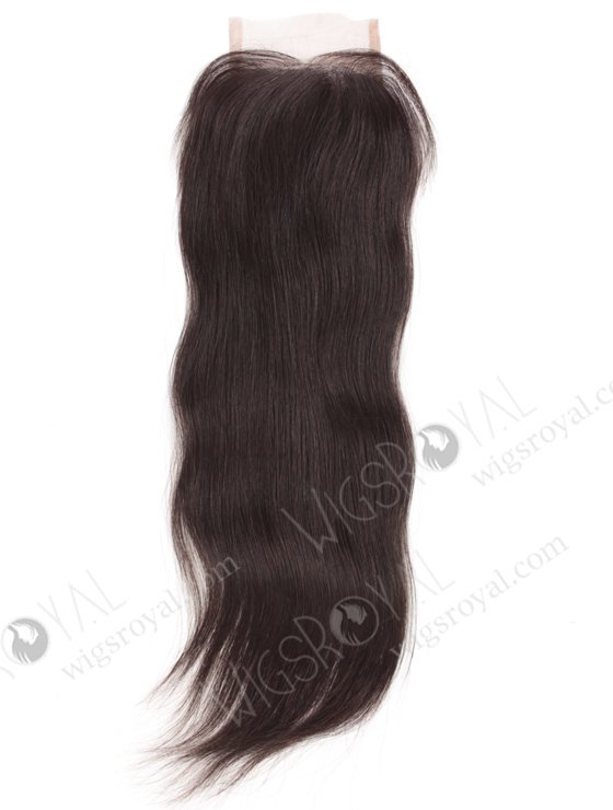 In Stock Indian Remy Hair 14" Straight Natural Color Top Closure STC-31-14213