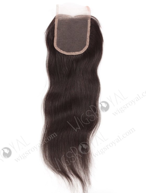 In Stock Indian Remy Hair 14" Straight Natural Color Top Closure STC-31-14214