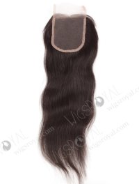 In Stock Indian Remy Hair 14" Straight Natural Color Top Closure STC-31