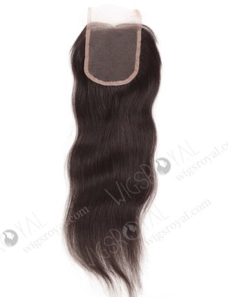 In Stock Indian Remy Hair 14" Straight Natural Color Top Closure STC-31
