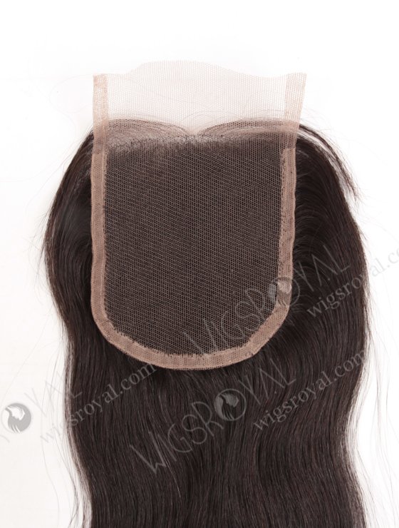 In Stock Indian Remy Hair 14" Straight Natural Color Top Closure STC-31-14216