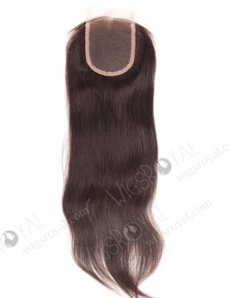 In Stock Indian Remy Hair 18" Straight Natural Color Top Closure STC-24