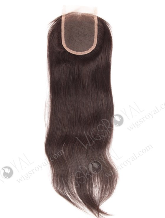 In Stock Indian Remy Hair 18" Straight Natural Color Top Closure STC-24