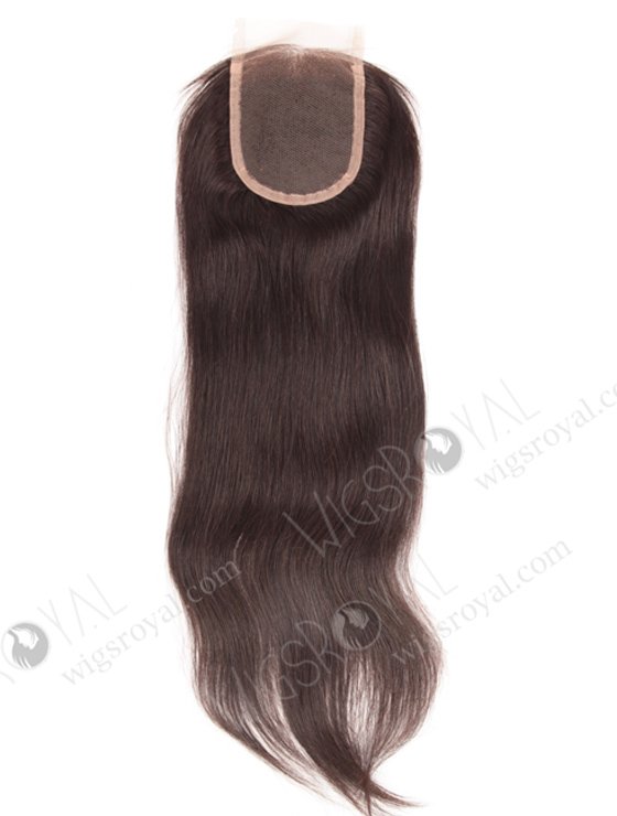 In Stock Indian Remy Hair 18" Straight Natural Color Top Closure STC-24-14226