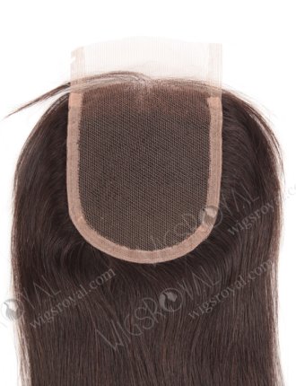 In Stock Indian Remy Hair 18" Straight Natural Color Top Closure STC-24