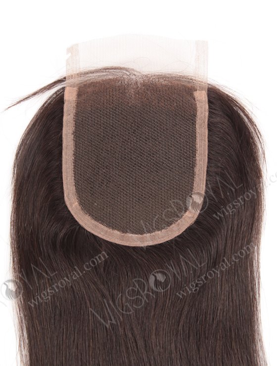 In Stock Indian Remy Hair 18" Straight Natural Color Top Closure STC-24-14227