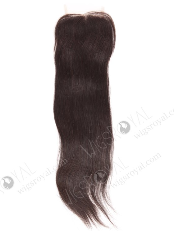 In Stock Indian Remy Hair 16" Straight Natural Color Top Closure STC-32-14220